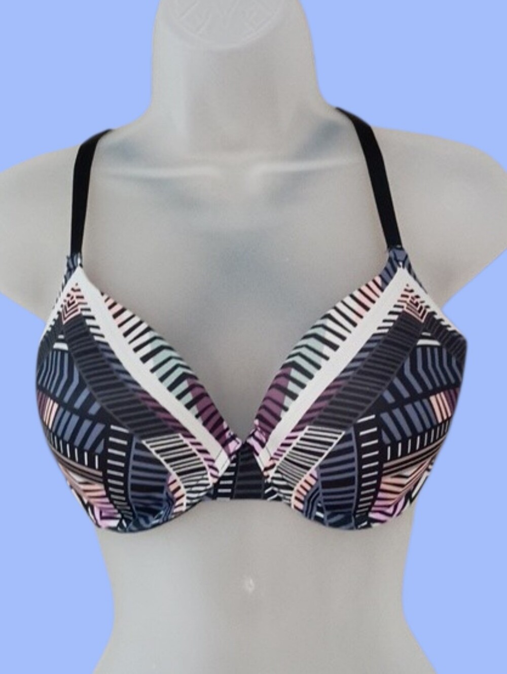 PINK Victoria's Secret Wear Everywhere bra 32DD black/blue/pink/purple GRUC